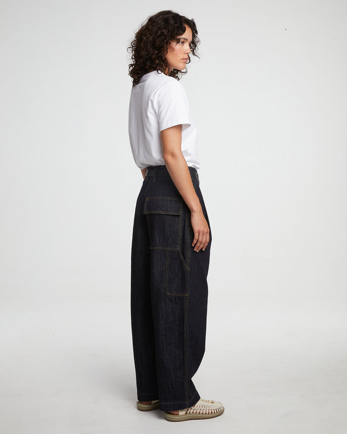 Eat Dust G.o.D British Worker Pants Regenerate Denim Blue