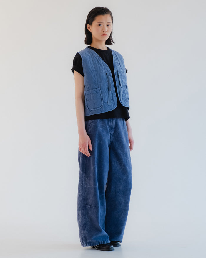 Eat Dust G.o.D Life Vest Cotton Quilt Infinity Blue