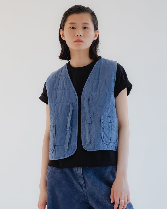 eat dust G.o.D Life Vest Cotton Quilt Infinity Blue