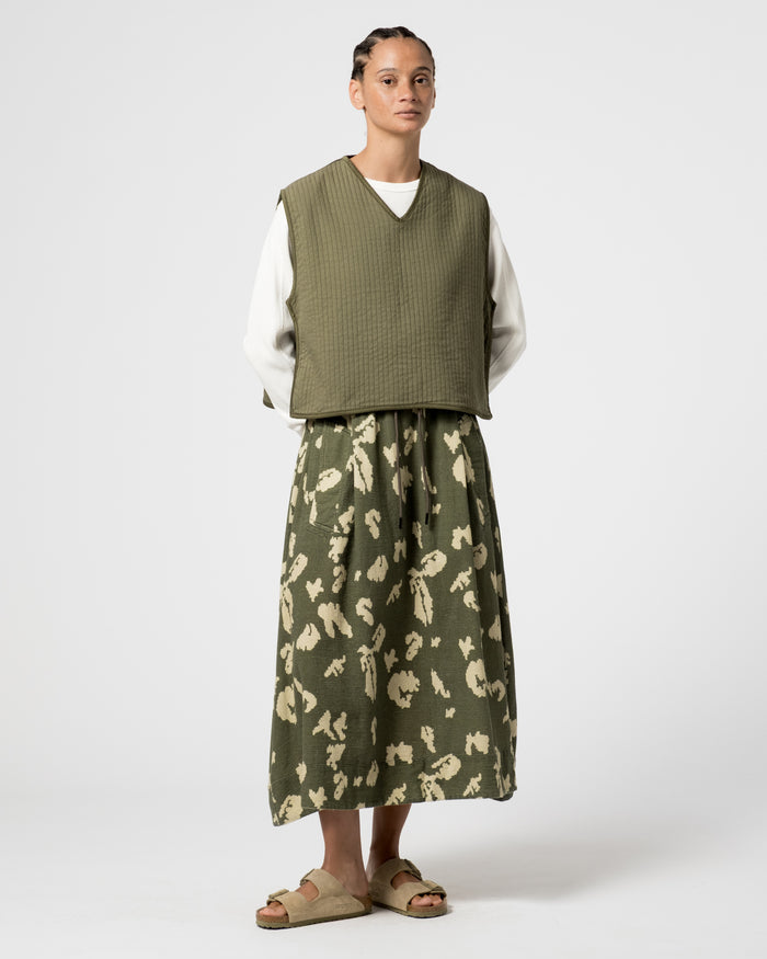 Eat Dust G.o.D Meadow Skirt Cloud Camo Mesh Light Green/Off White