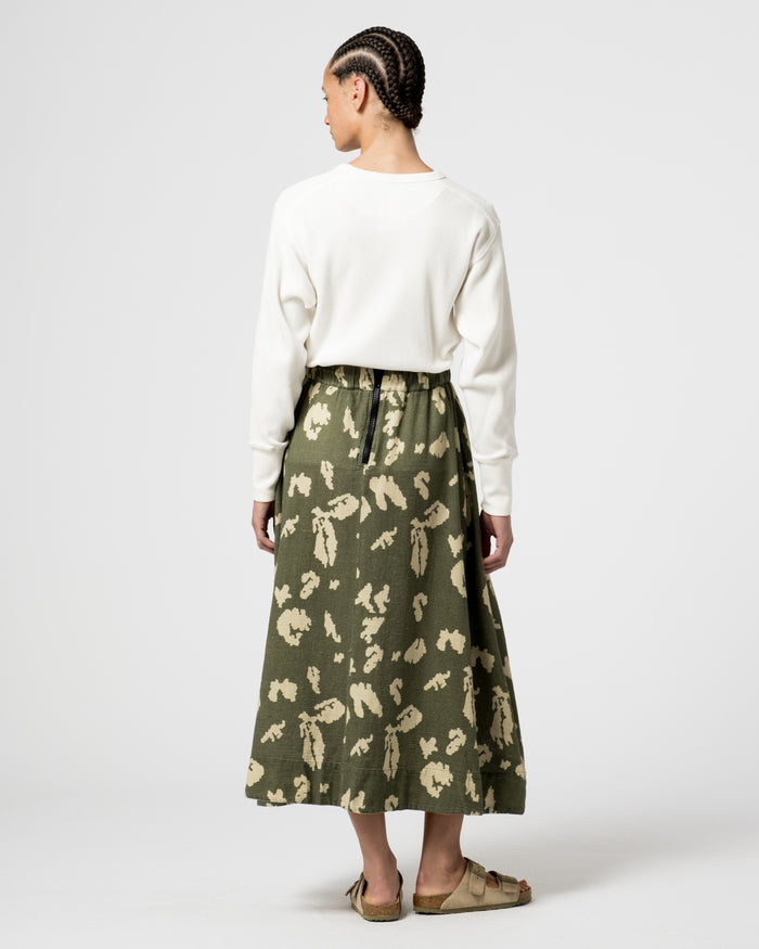 Eat Dust G.o.D Meadow Skirt Cloud Camo Mesh Light Green/Off White