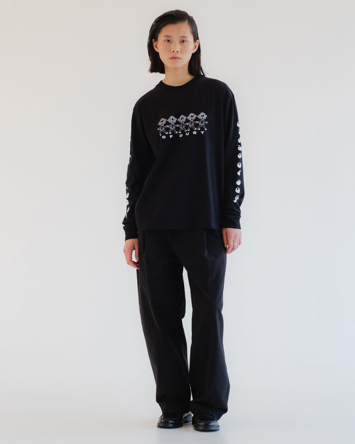Eat Dust G.o.D Mushroom Long Sleeve T Basic Jersey Black