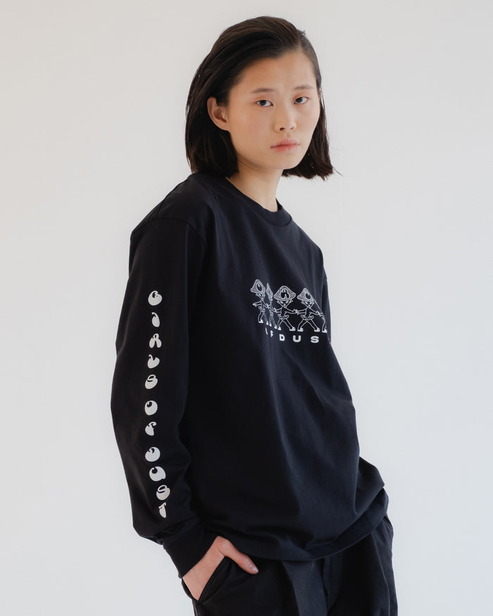 Eat Dust G.o.D Mushroom Long Sleeve T Basic Jersey Black