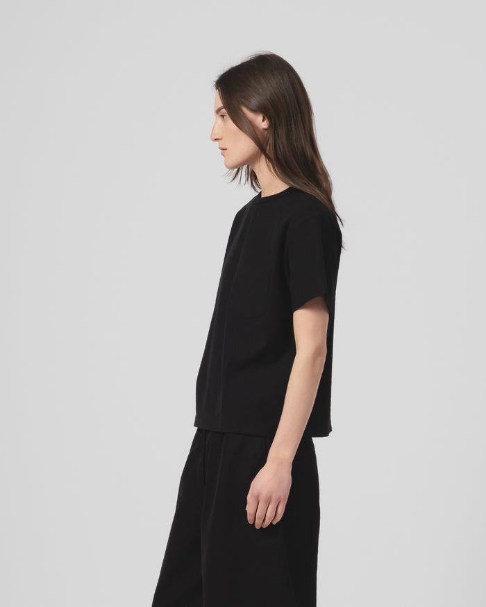 Eat Dust G.o.D Pocket T Organic Open End Jersey Black