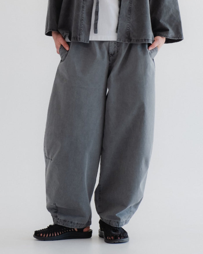 eat dust G.o.D Sultan Pants Fine Broken Twill Asphalt