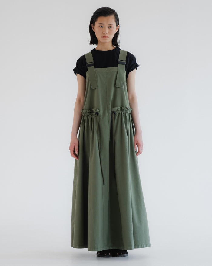 eat dust G.o.D Sun Dress Light Cotton Drill Litchen