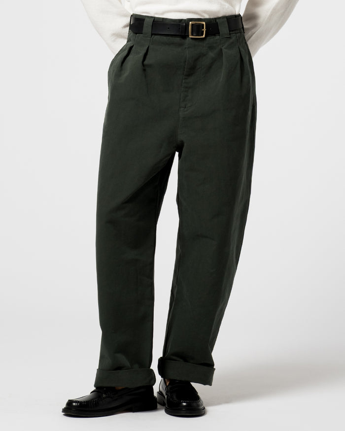 Eat Dust Officer Chino Nebraska Cotton Forest Green