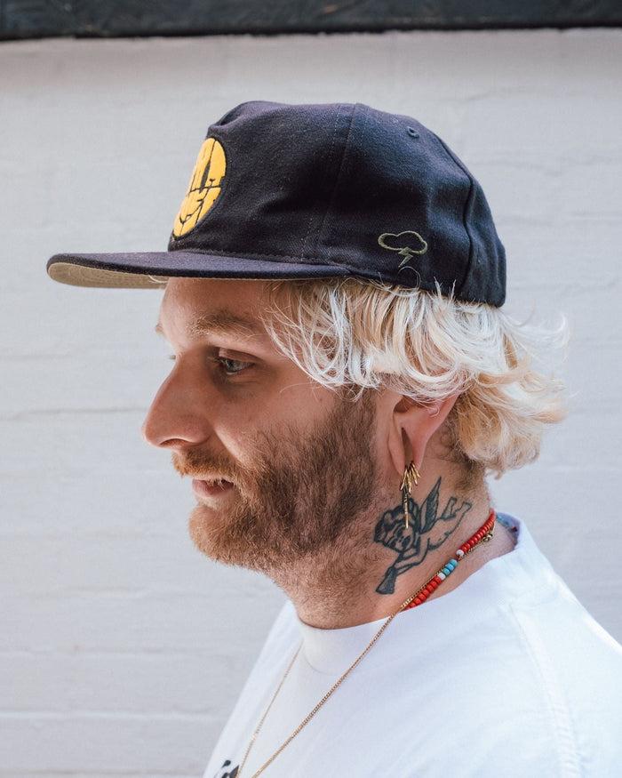 Eat Dust T.A.C. X Eat Dust Smilie Canvas Cotton Black