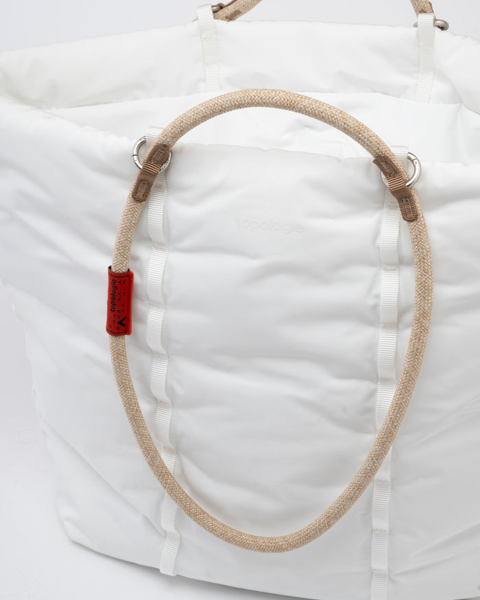 Eat Dust Topologie Cloud Tote Marshmallow + 10mm Rope Loop Coffee Melange