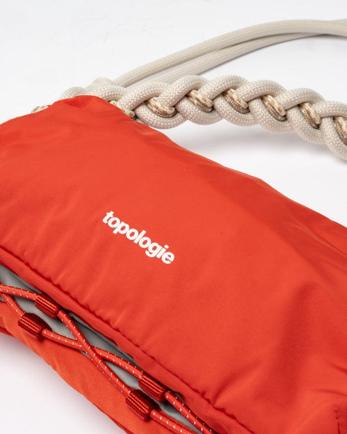 Eat Dust Topologie Wares Bottle Sacoche Red + 8mm Braided O-Rope Calico