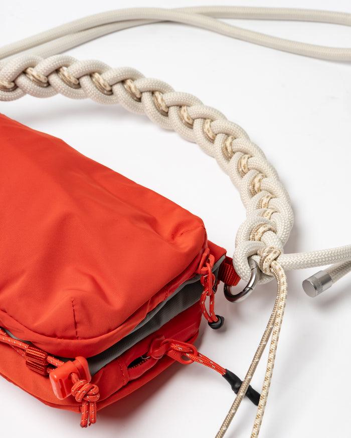 Eat Dust Topologie Wares Bottle Sacoche Red + 8mm Braided O-Rope Calico