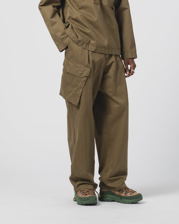 Eat Dust Trooper Pants Gabardine Satin Fossil Green
