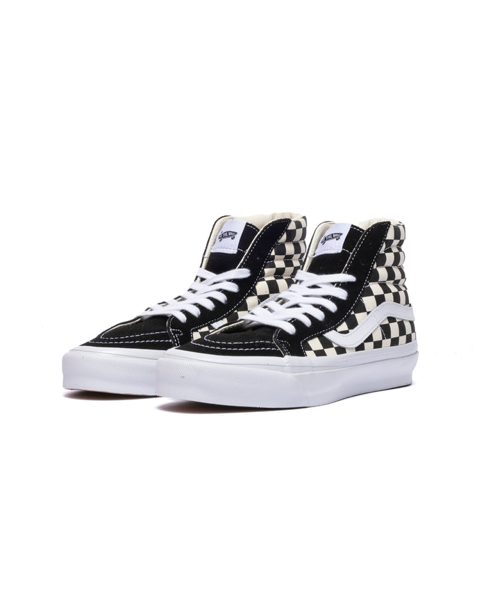 eat dust Vans LX Sk8-Hi Reissue 38 LX Checkerboard Black/Off White