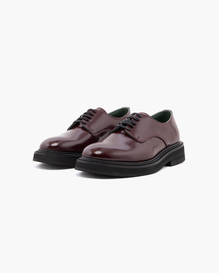 Eat Dust Vinny's Officer Derbee Polido Leather Burgundy