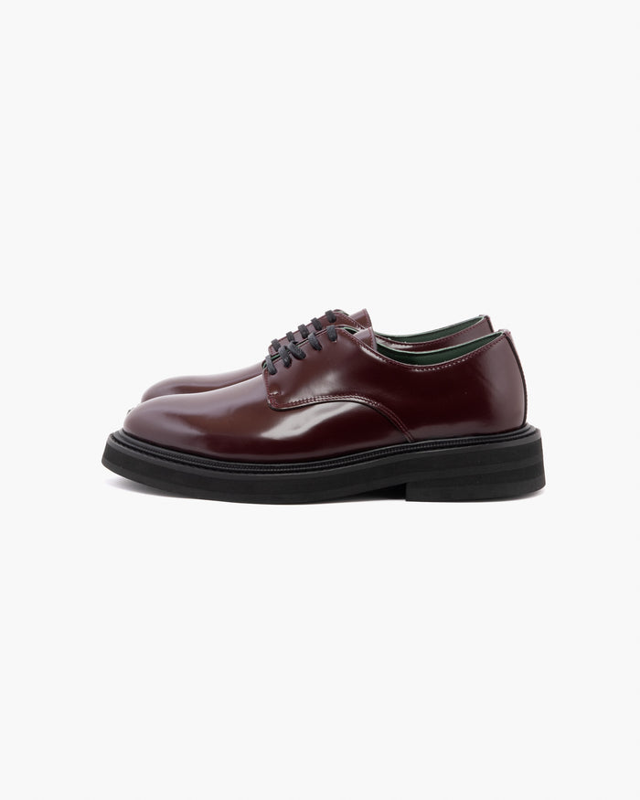 eat dust Vinny's Officer Derbee Polido Leather Burgundy