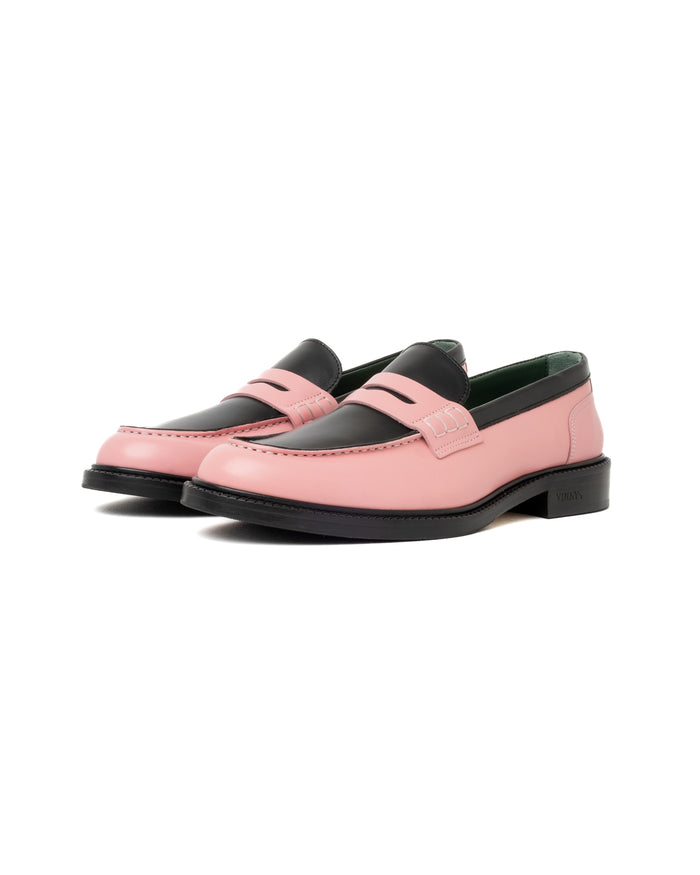 eat dust Vinny's Townee Penny Loafer Crust Pink Black