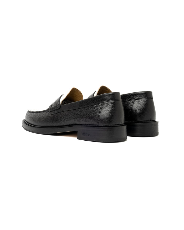 Eat Dust Vinny's Yardee Mocassin Loafer Grain Leather Black/White Crust