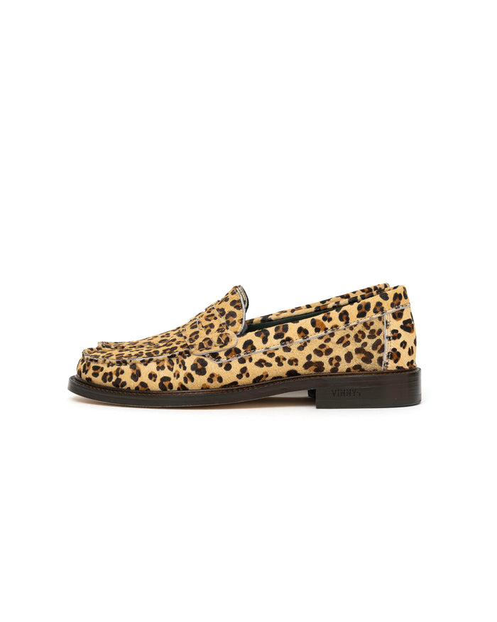Eat Dust Vinny's Yardee Mocassin Loafer Pony Hair Leopard