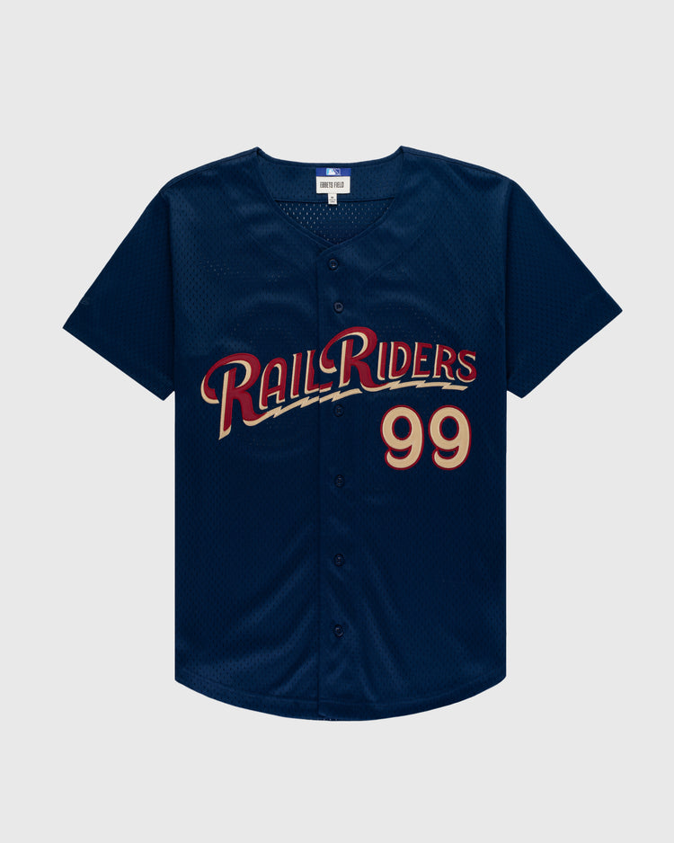 ebbets field flannels Aaron Judge Scranton/Wilkes-Barre Railriders Mesh Button-Up Jersey