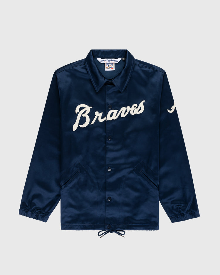 ebbets field flannels Atlanta Braves 1968 Satin Windbreaker Jacket