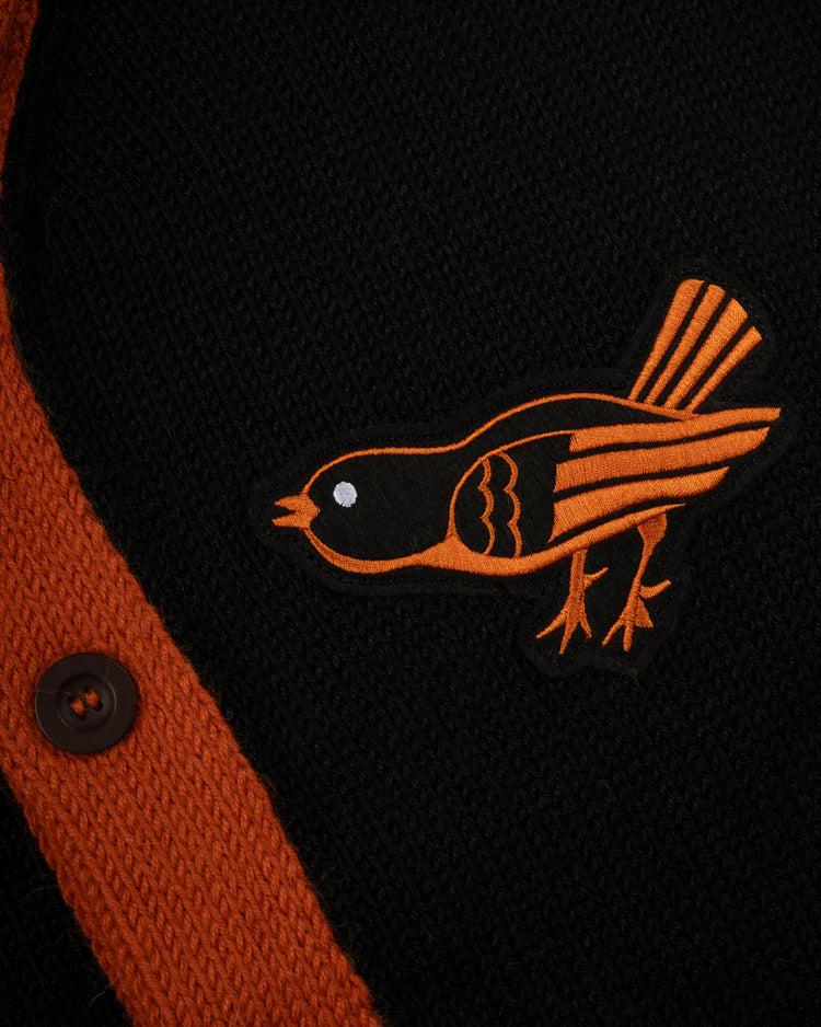 Ebbets Field Flannels Baltimore Orioles 1964-65 Wool Shawl Collar Sweater