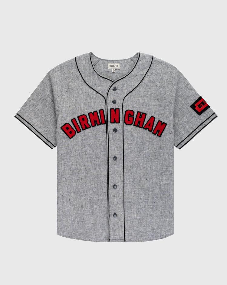 ebbets field flannels Birmingham Black Barons 1948 Authentic Wool Road Baseball Jersey