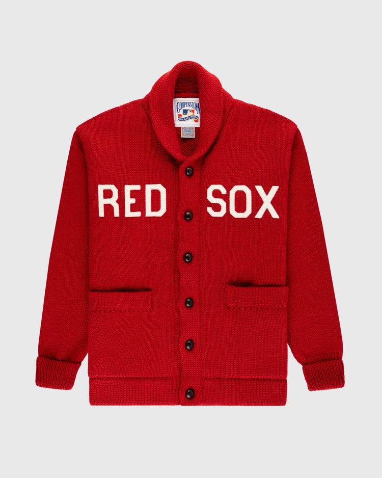 ebbets field flannels Boston Red Sox 1917 Wool Shawl Collar Sweater