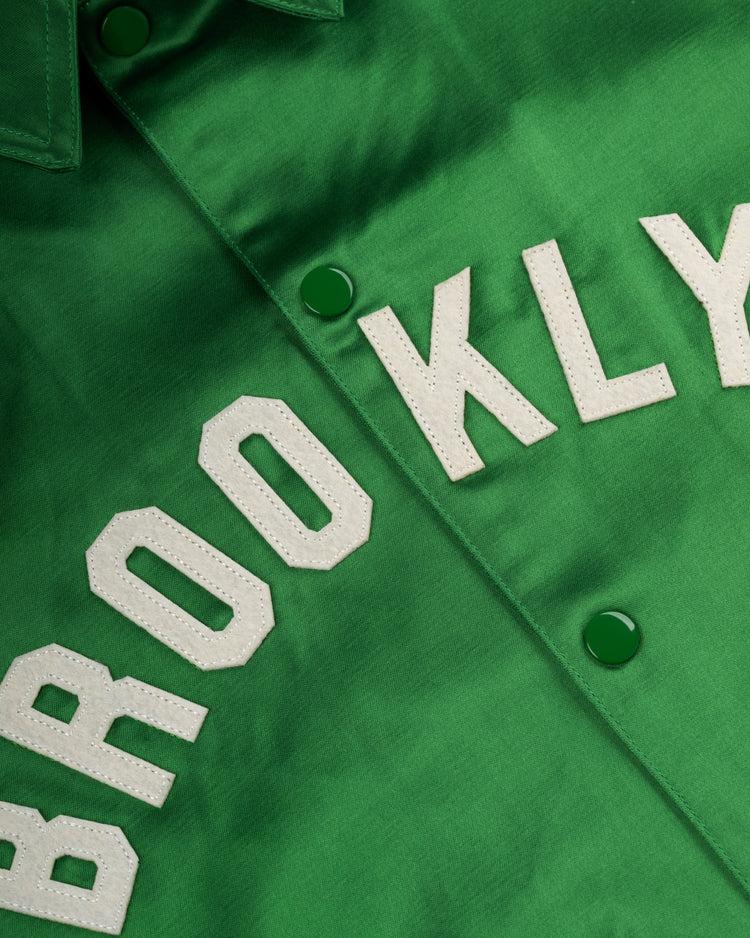 Ebbets Field Flannels Brooklyn Dodgers 1937 Satin Windbreaker Jacket