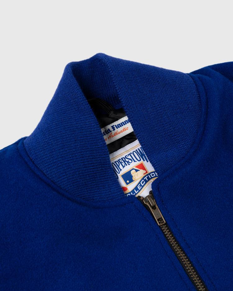 Ebbets Field Flannels Brooklyn Dodgers 1940 Authentic Wool & Leather Varsity Jacket