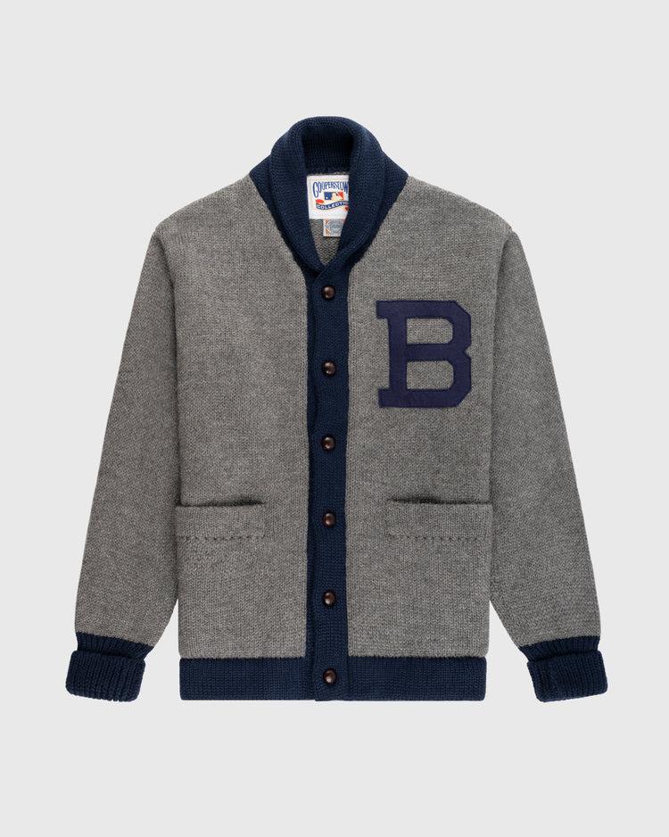 ebbets field flannels Brooklyn Robins (Dodgers) 1916 Wool Shawl Collar Sweater