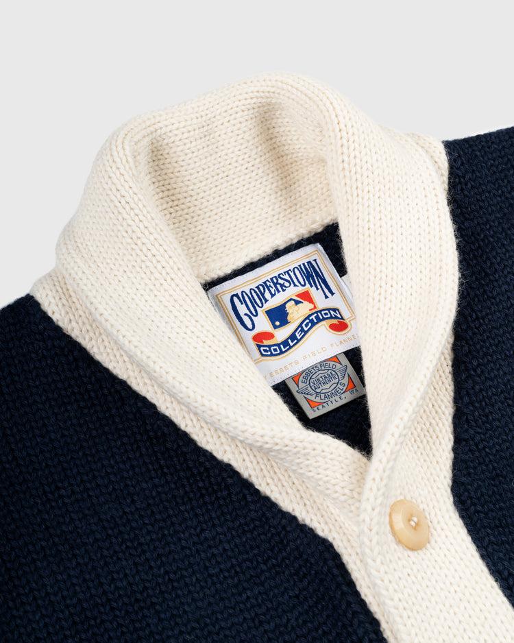 Ebbets Field Flannels Chicago White Sox 1926 Wool Shawl Collar Sweater