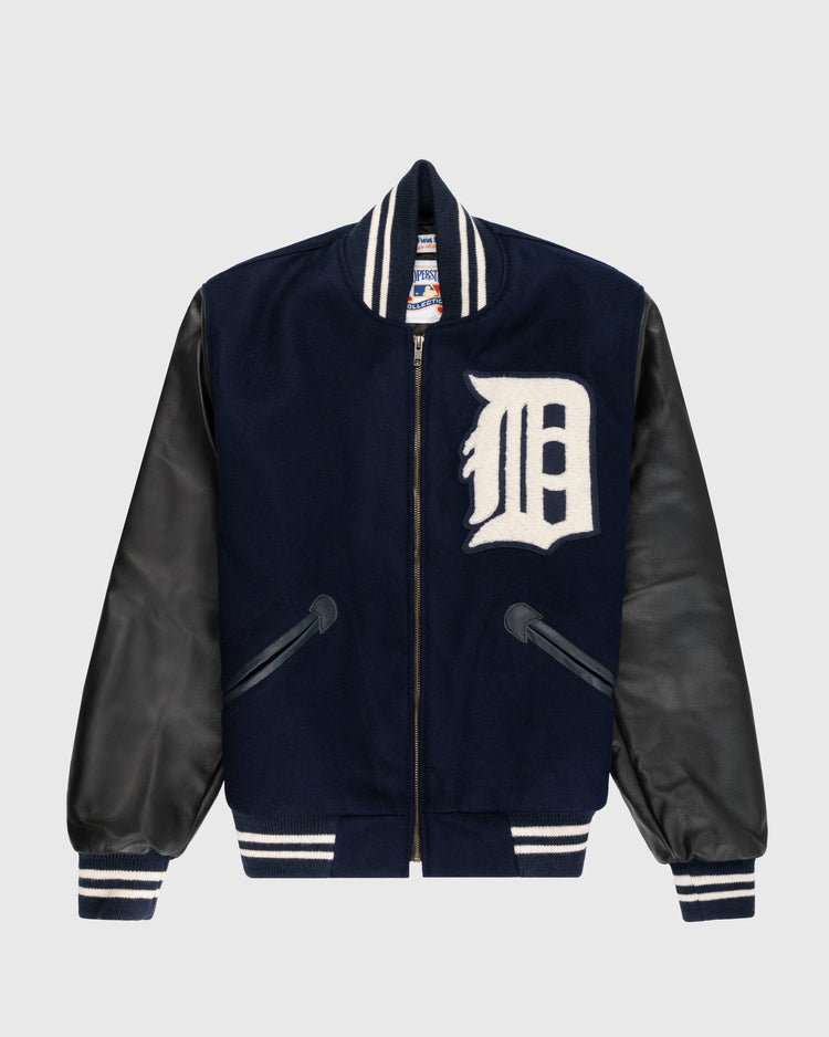 ebbets field flannels Detroit Tigers 1955 Authentic Wool & Leather Varsity Jacket