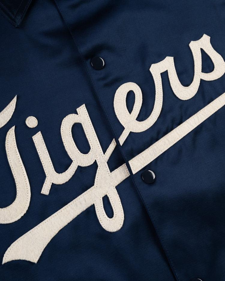 Ebbets Field Flannels Detroit Tigers 1960 Satin Windbreaker Jacket