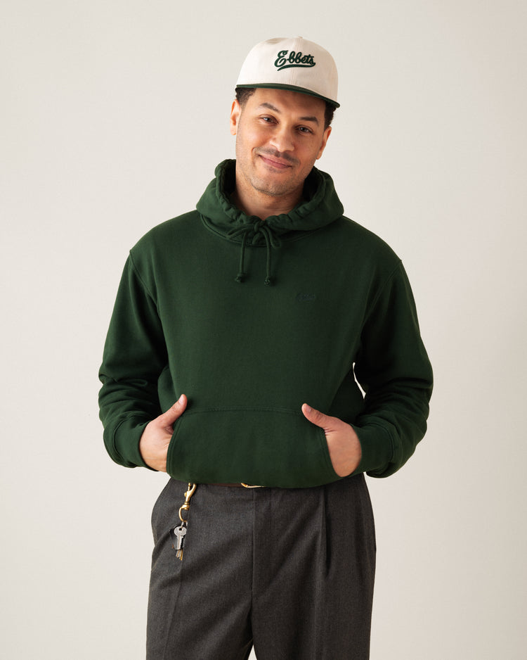 Ebbets Field Flannels Ebbets Chest Logo Heavyweight Cotton Terry Pullover Hoodie