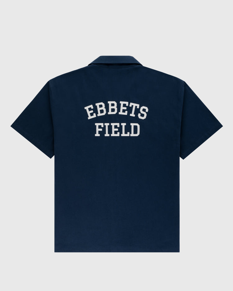Ebbets Field Flannels Ebbets Cotton Linen Grounds Crew Short Sleeve Workshirt