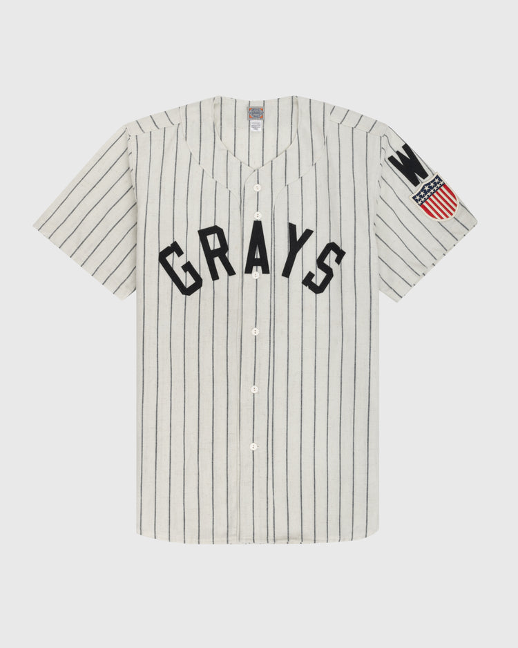 ebbets field flannels Homestead Grays 1944 Authentic Wool Home Baseball Jersey