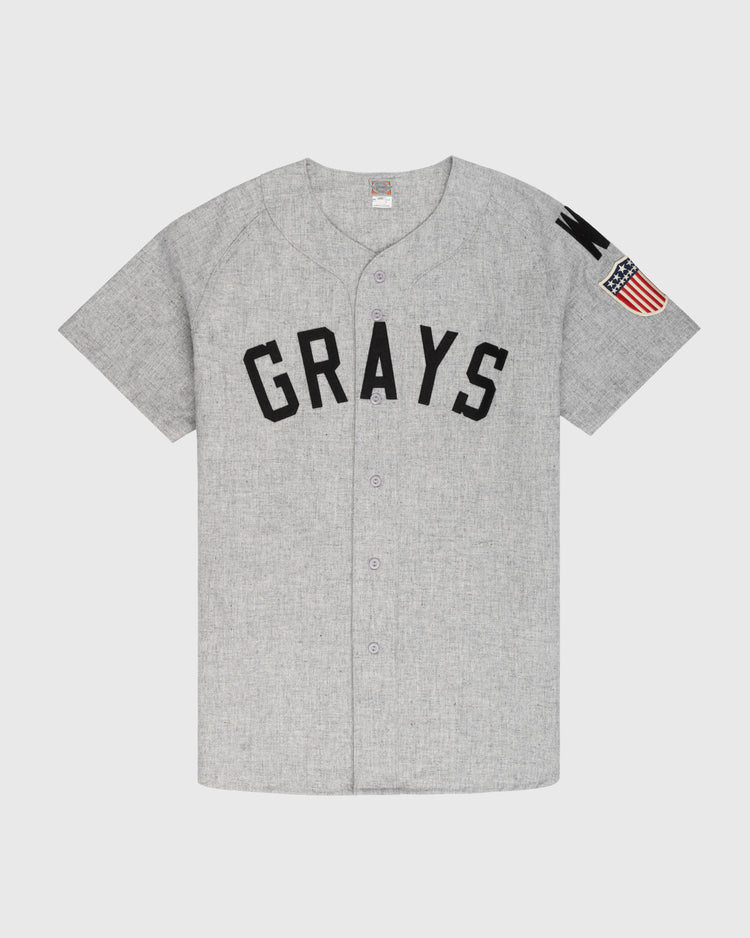 ebbets field flannels Homestead Grays 1944 Authentic Wool Road Baseball Jersey