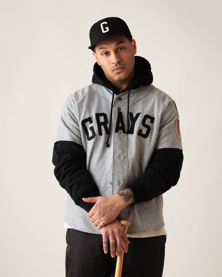 Ebbets Field Flannels Homestead Grays Felt 'G' Cotton Twill Ballcap