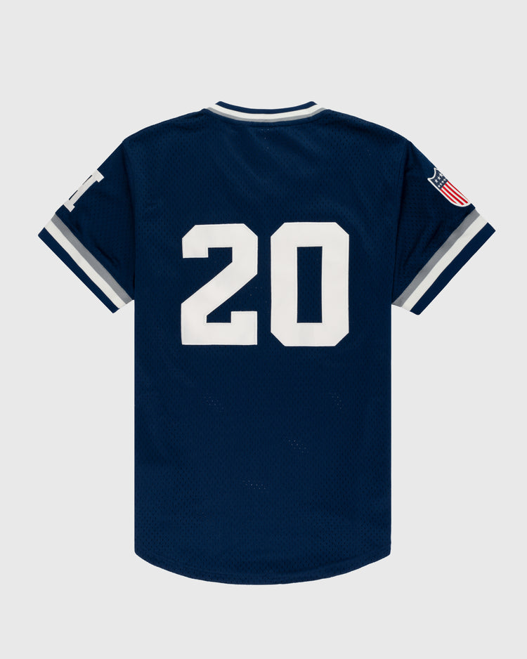 Ebbets Field Flannels Homestead Grays Mesh V-Neck Jersey