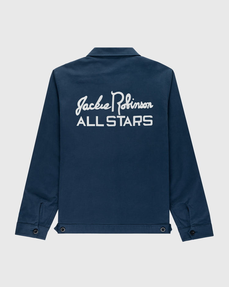 Ebbets Field Flannels Jackie Robinson Cotton Grounds Crew Jacket
