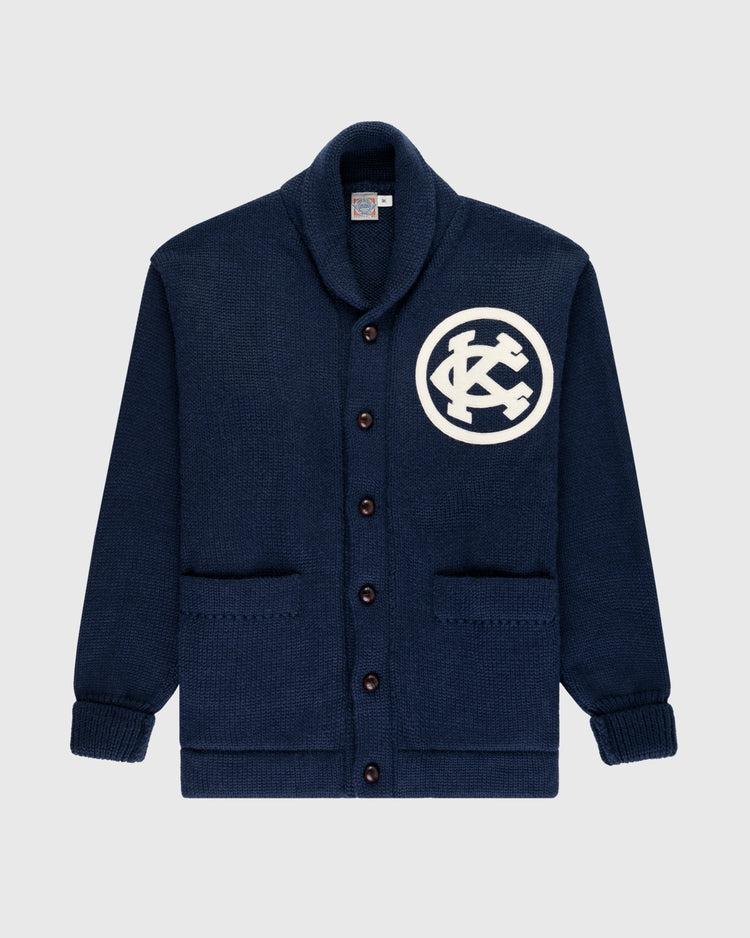 ebbets field flannels Kansas City Monarchs 1922 Wool Shawl Collar Sweater