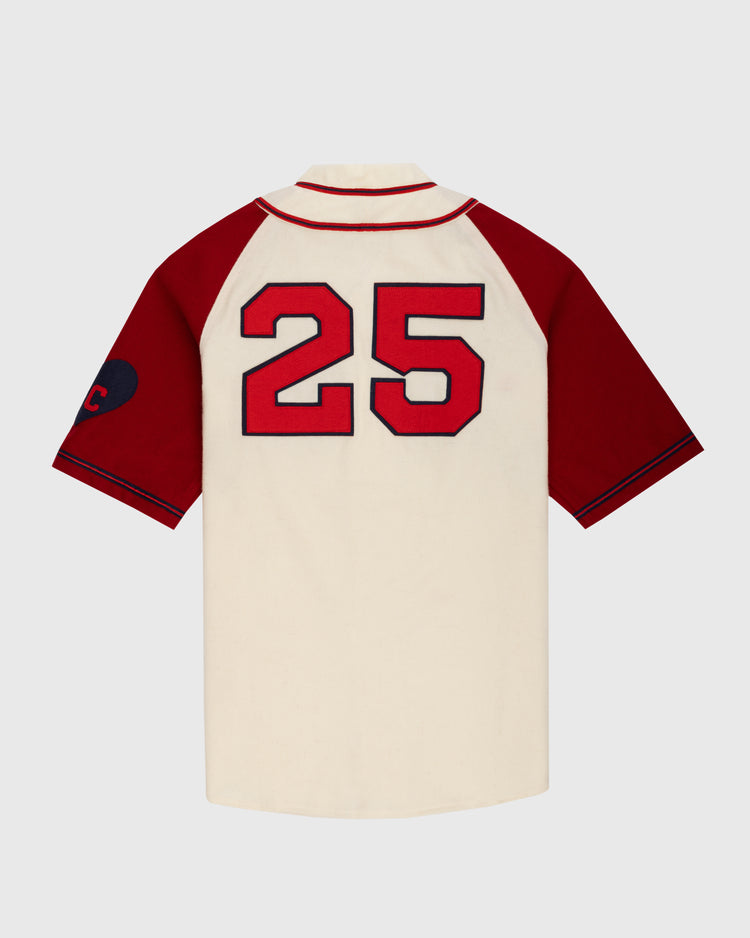 Ebbets Field Flannels Kansas City Monarchs 1942 Authentic Wool Home Baseball Jersey