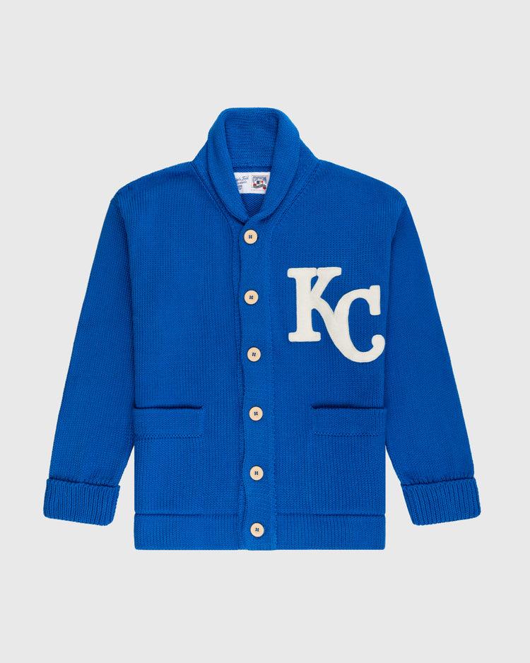 ebbets field flannels Kansas City Royals 1969 Wool Shawl Collar Sweater