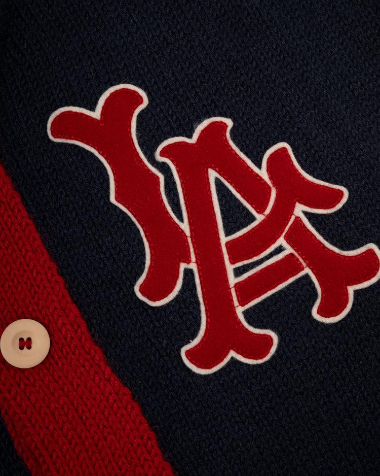 Ebbets Field Flannels LA Angels 1961-65 Wool Shawl Collar Sweater