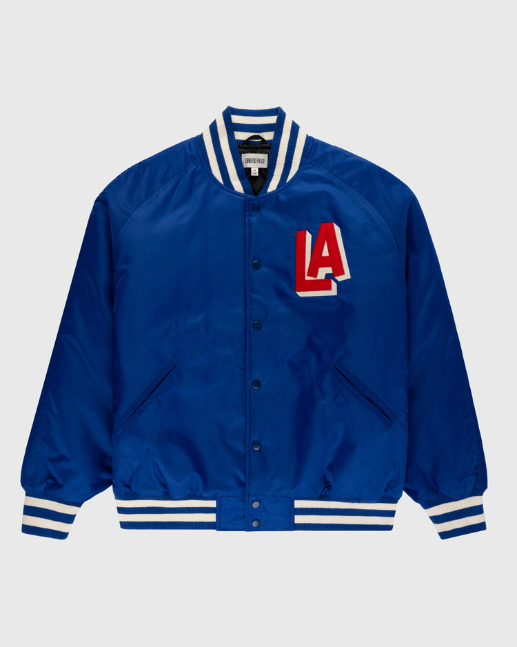 ebbets field flannels Los Angeles Angels (PCL) Satin Varsity Jacket