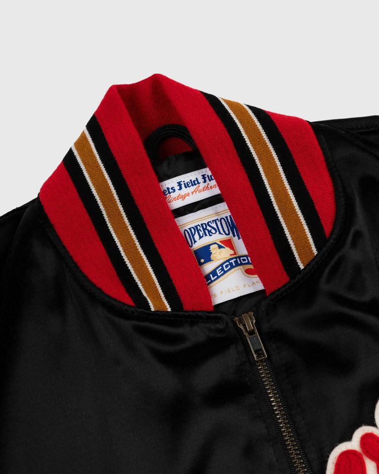 Ebbets Field Flannels Milwaukee Braves 1957 Authentic All Satin Varsity Jacket