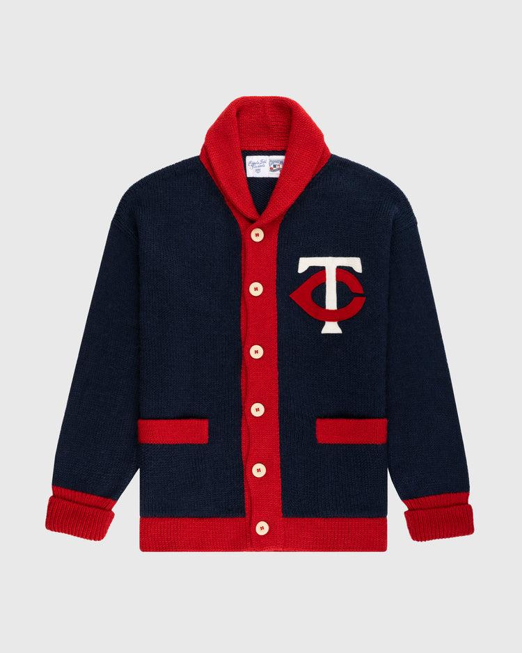 ebbets field flannels Minnesota Twins 1961-71 Wool Shawl Collar Sweater