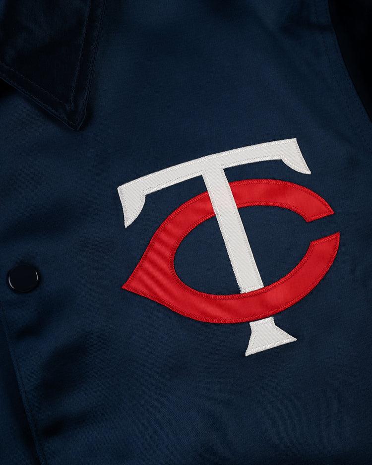 Ebbets Field Flannels Minnesota Twins 1966 Satin Windbreaker Jacket