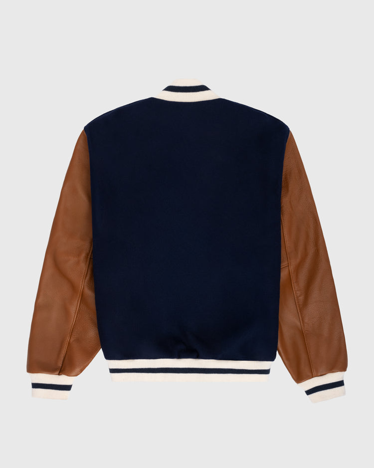 Ebbets Field Flannels New York Black Yankees 1940 Authentic Wool & Leather Varsity Jacket