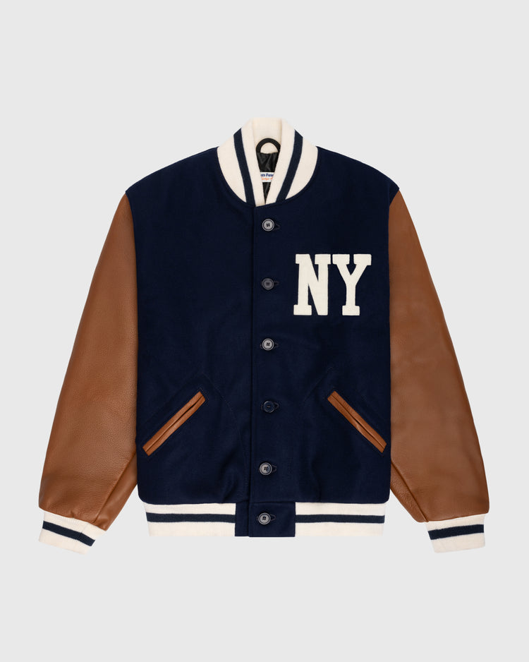ebbets field flannels New York Black Yankees 1940 Authentic Wool & Leather Varsity Jacket